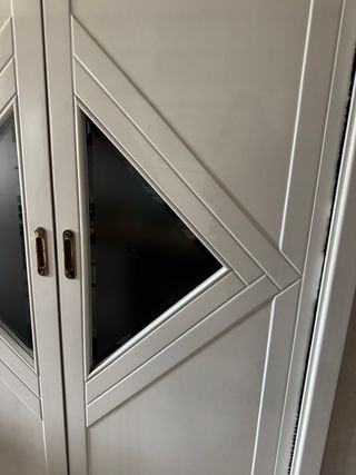 Porta scorrevole interna con inserti in vetro