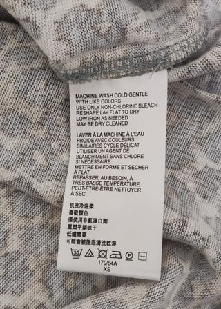 Top, camiseta gris de Anthropologie, XS