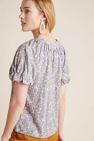 Top, camiseta gris de Anthropologie, XS