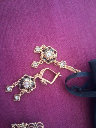 Set di gioielli baturra placcato oro anni '90