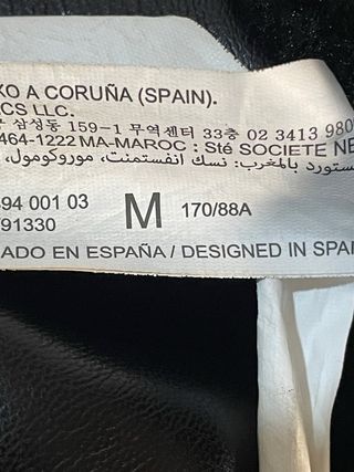 Abrigo doble faz negro Stradivarius