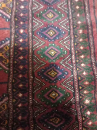 Tappeto Bukhara rosso lana