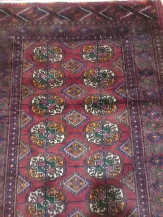 Tappeto Bukhara rosso lana