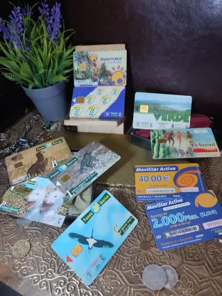 Tarjetas Telefónicas Años 90 retro