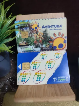 Tarjetas Telefónicas Años 90 retro