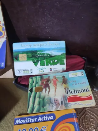 Tarjetas Telefónicas Años 90 retro