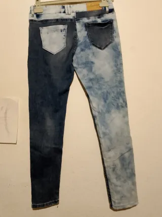 Vaqueros bicolor único