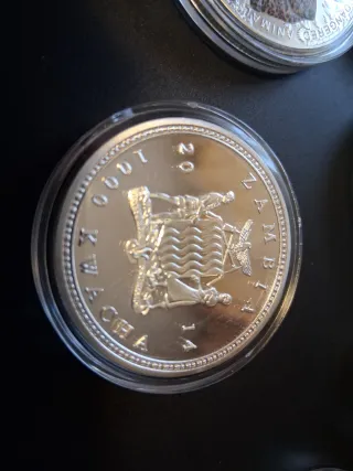 12 Monedas Zambia 2014 Animales