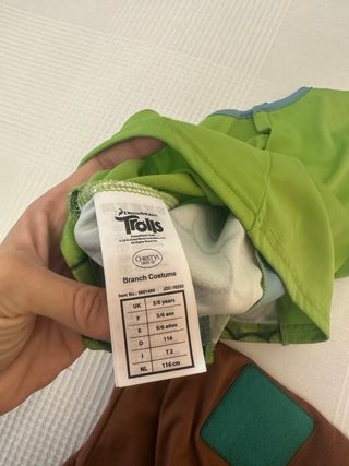 Disfraz Trolls Branch 4/5 años