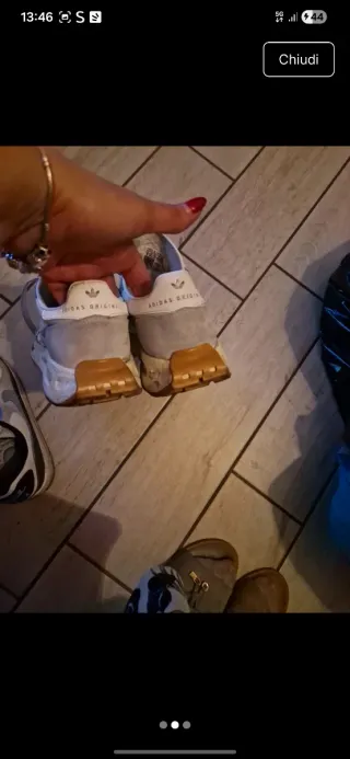 Scarpe Adidas uomo bianche42,5