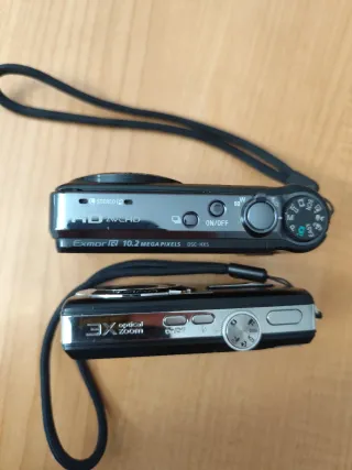 Lote 2 Cámaras Digitales Kodak y Sony Negras LEER