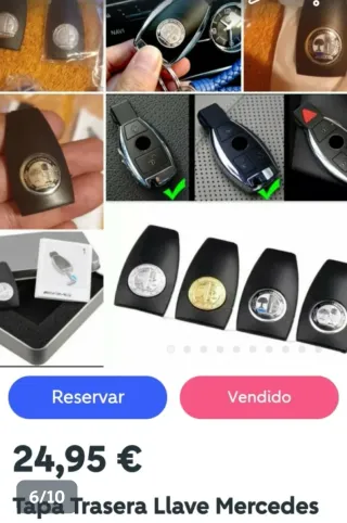 Tapa Carcasa Llave Mercedes Fuengirola