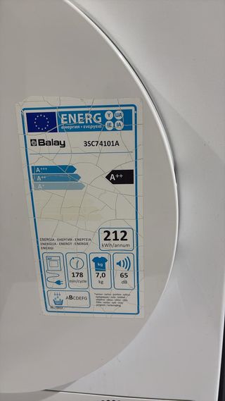 Secadora Balay 7kg Bomba Calor