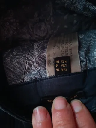 Zara Pantalones Talla S/36 Azul