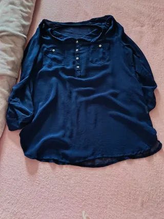 Zara Pantalones Talla S/36 Azul