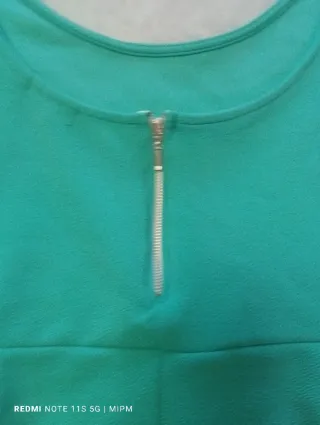 Vestido corto turquesa talla S