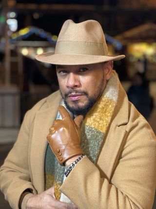 Sombrero de lana unisex beige