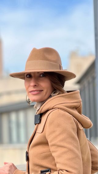 Sombrero de lana unisex beige