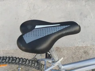 Bicicleta infantil plateada