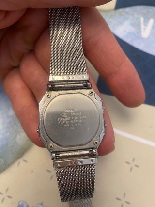 Casio A700WE Reloj Digital Plata