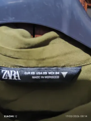 Vestito ZARA verde oliva con cintura