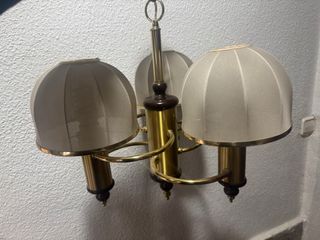 Lámpara de techo vintage metal y tela
