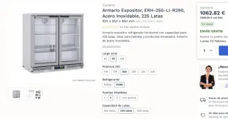 Armario expositor refrigerado