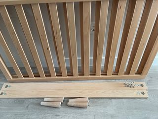 Cuna Micuna madera y blanco