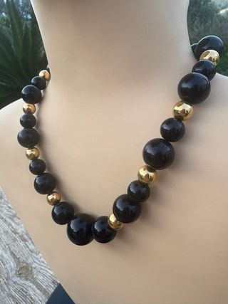 Collar Monet Vintage 80’s Baquelita y baño en oro