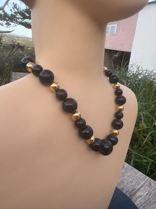 Collar Monet Vintage 80’s Baquelita y baño en oro