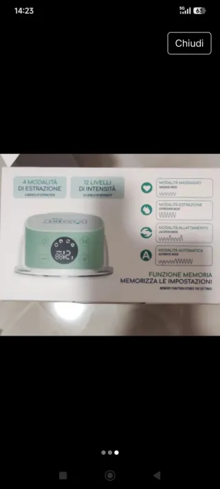 Tiralatte elettrico indossabile Mamashy Plus