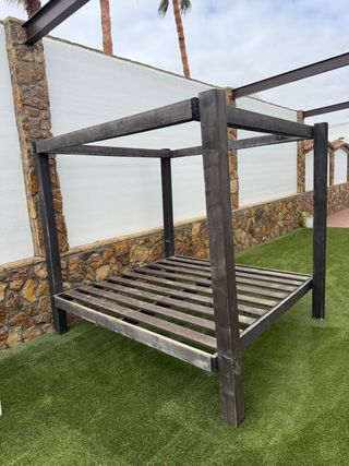 Cama Balinesa Madera Exterior