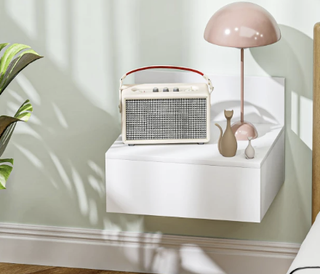 2 Mesitas Noche Colgantes Blancas