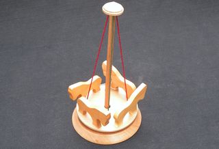 Tiovivo de madera artesanal