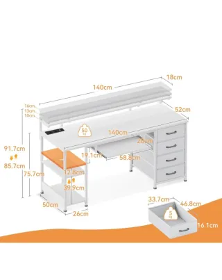 Escritorio ODK con 4 Cajones