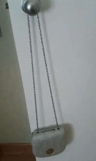 Bolso de fiesta plateado