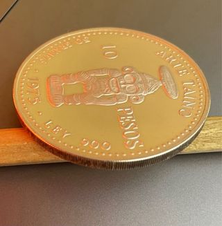 10 Pesos 1975, Arte Taíno. República Dominicana