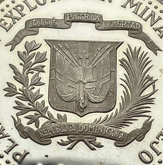 10 Pesos 1975, Arte Taíno. República Dominicana