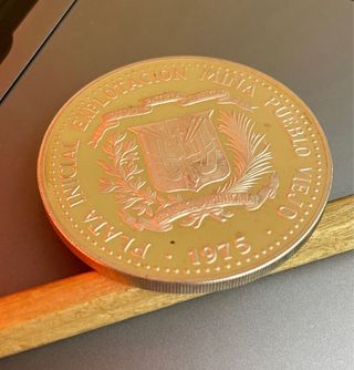 10 Pesos 1975, Arte Taíno. República Dominicana