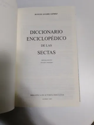 Diccionario enciclopédico de las sectas