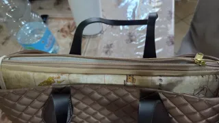 Borsa O bag matelassè bronzo