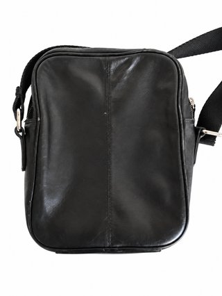 Bolso bandolera de cuero negro Emilio Tucci para h