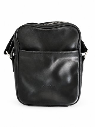 Bolso bandolera de cuero negro Emilio Tucci para h