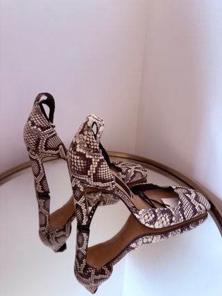 Tacones Zara Animal Print Talla 40