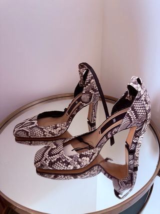 Tacones Zara Animal Print Talla 40
