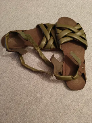 Sandalias trenzadas Zapato Feroz Kaki