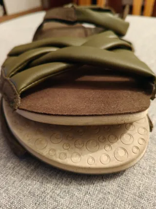 Sandalias trenzadas Zapato Feroz Kaki