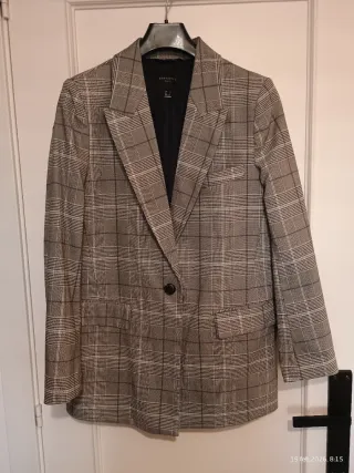 Blazer cuadros Cortefiel De temporada