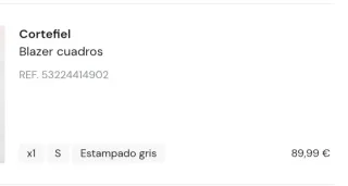 Blazer cuadros Cortefiel De temporada