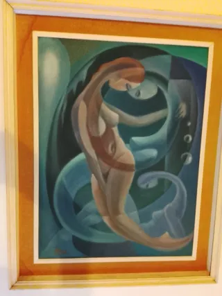 Quadro fatto a mano sabbiato